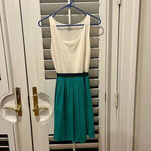 Ezra dress with pleated skirt